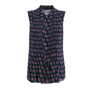 Diane Von Furstenber Blakely sleeveless Silk Floral shirt